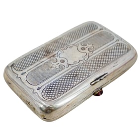 Russian Silver & Niello Cigarette Case