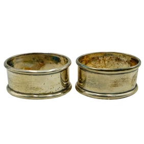 Pair of Sterling Silver Napkin Rings
