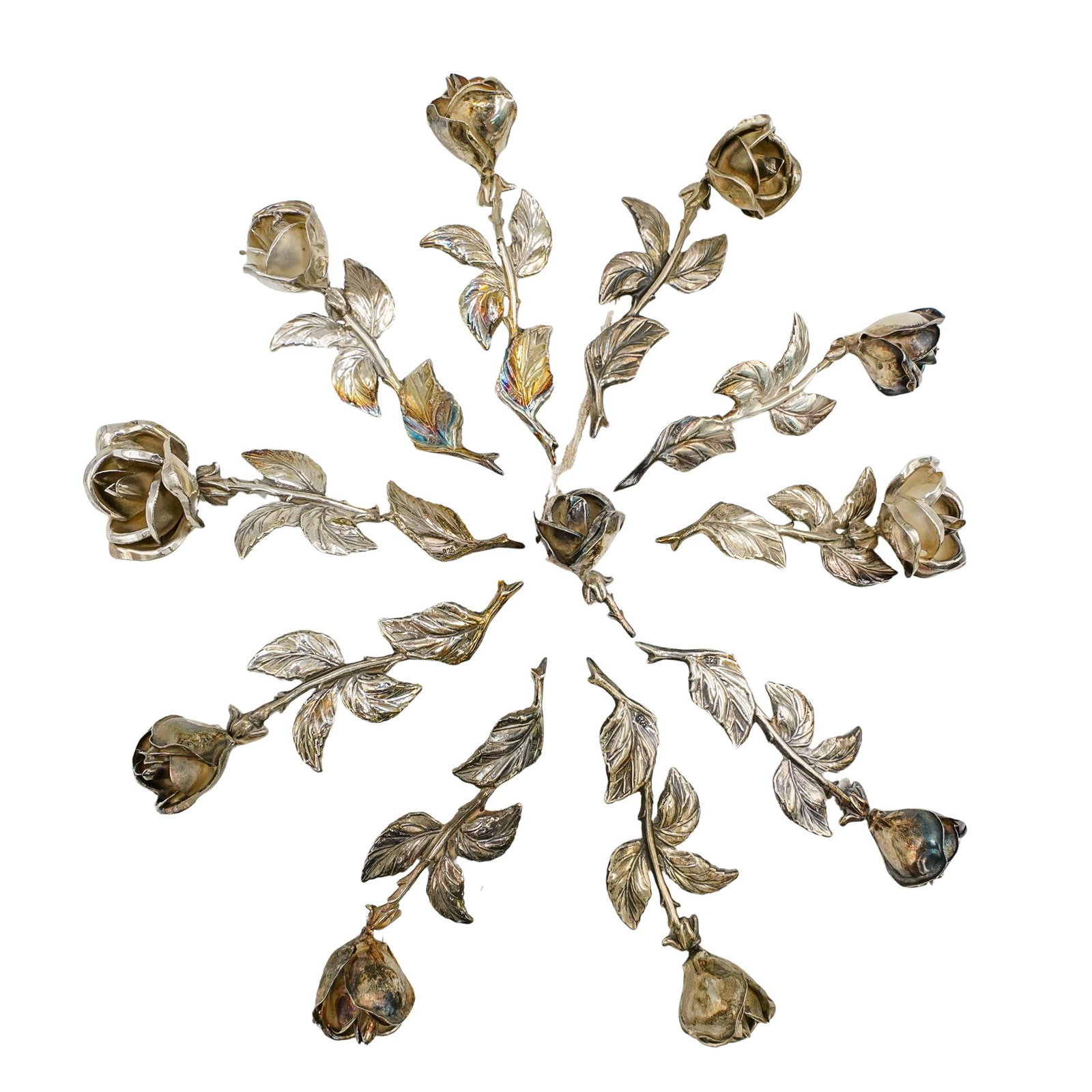 (11 Pcs) Sterling Silver Rose Collection (1 of 8)