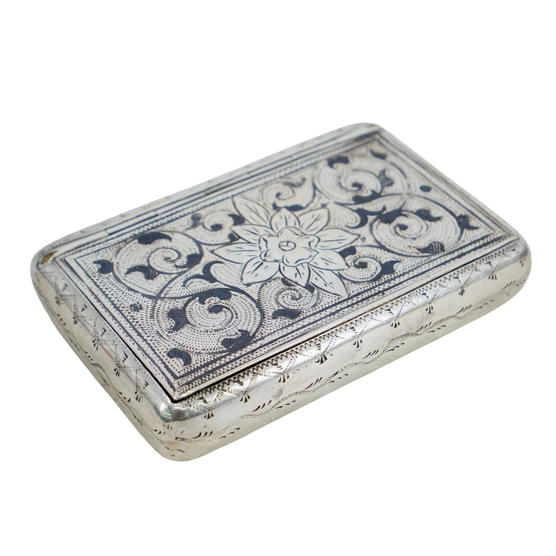 Russian Silver & Niello Cigarette Case (1 of 7)