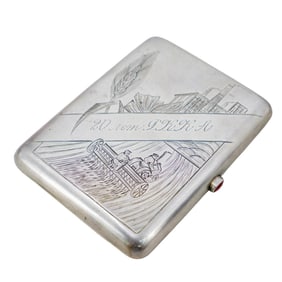 Soviet Silver Cigarette Case