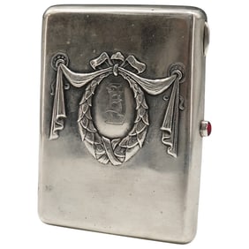 Soviet Union Silver Cigarette Case