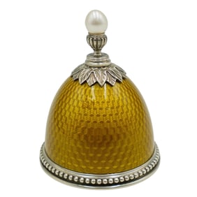 Imperial Russian Faberge Silver Perfume Bottle