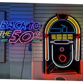 Pair Of 1950s Themed Neon Signs