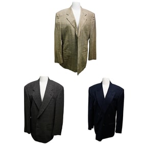 (3 Pc) Italian Mens Suit Jackets