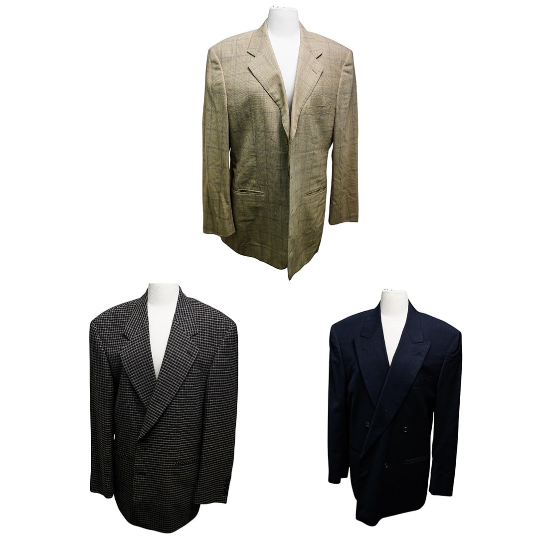 (3 Pc) Italian Mens Suit Jackets (1 of 10)