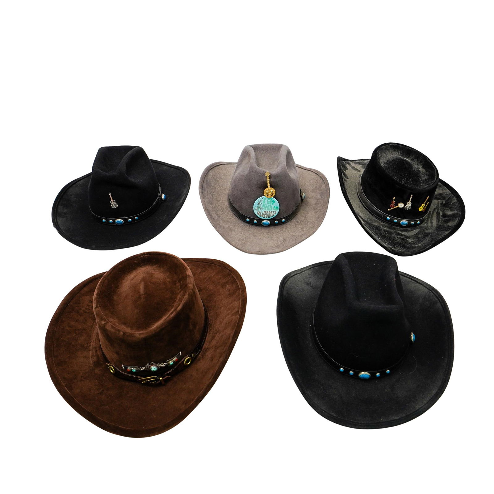 (5 pcs) Vintage Fedora Hats (1 of 11)