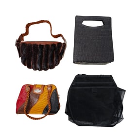 (4 pcs) Assorted Vintage Handbags