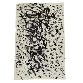 Purvis Young (American, 1943-2010) Mixed Media Painting