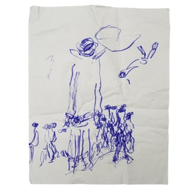 Purvis Young (American, 1943-2010) Mixed Media Painting