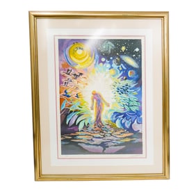 Ari Gradus (Israeli, B. 1943) Creation Serigraph