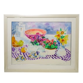 Cornelia Madsen (American, 1934) Still Life Watercolor on Paper