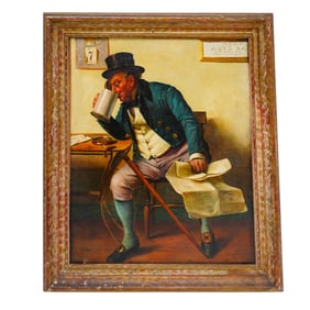 Claudio Rinaldi (Italian. 1852-1900) Oil on Canvas of a Man