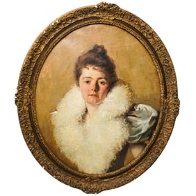 Oil on Canvas Portrait of a Woman