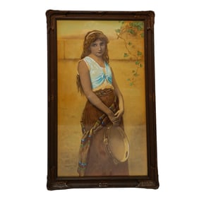 Portrait of Gypsy Girl Painting