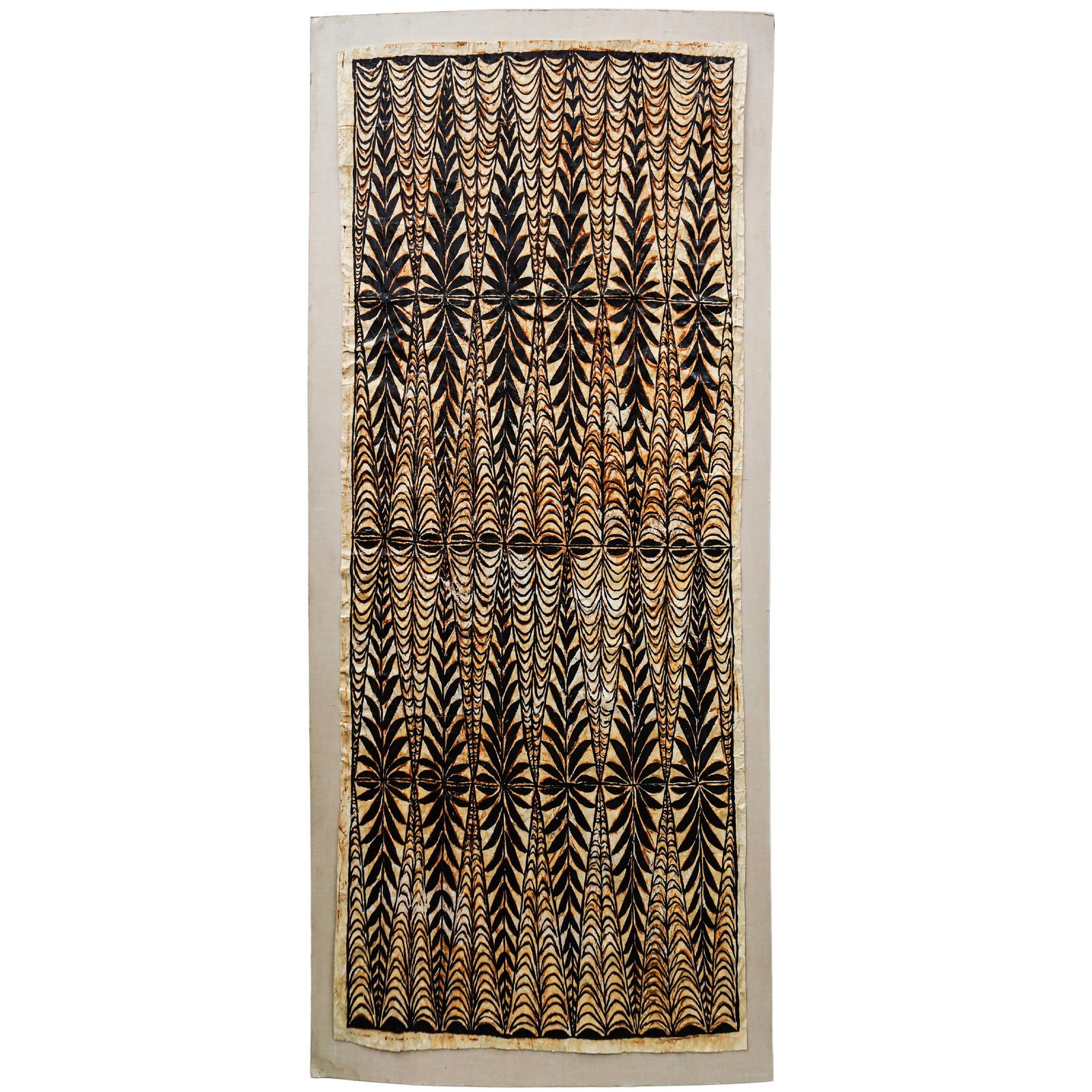 Polynesian Ceremonial Barkcloth Panel Art (1 of 4)