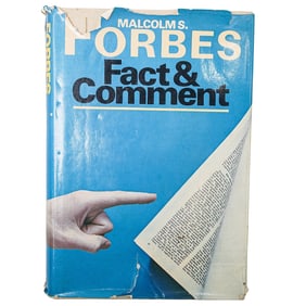 First Edition "Fact & Comment" by Malcom S. Forbes Signed by Author