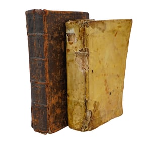 (2 pcs) 17th Century Books Grouping
