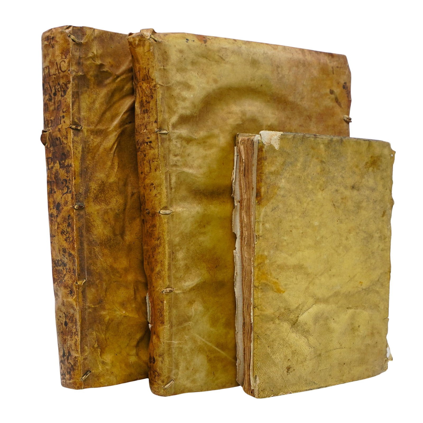 (3 pcs) 17th/18th Century Books from Spain and Italy (1 of 8)