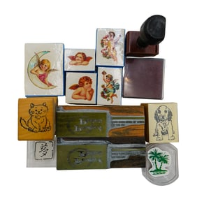 (13 Pcs) Vintage Stamp Collection