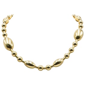 Faraone Mennella 18k Gold Tuka Tuna Beaded Necklace