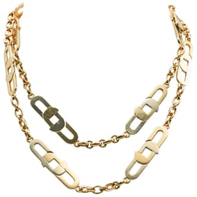 Signed 18k Gold Link Necklace