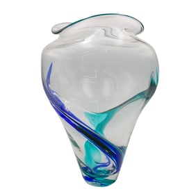 Barry Entner (20th Cent, American) Glass Vase