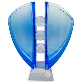 Moser Double Glass Bubble Vase