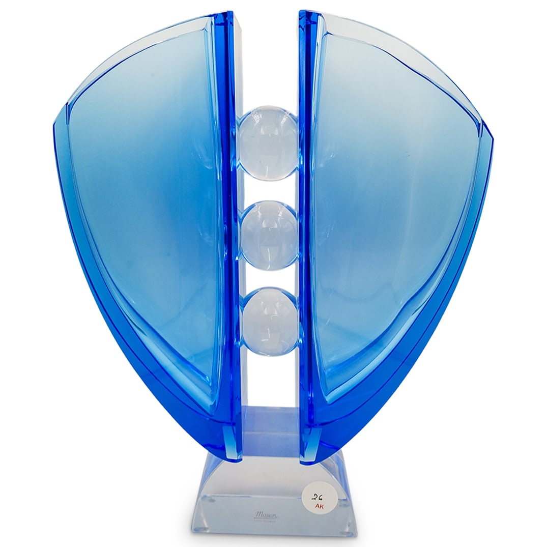 Moser Double Glass Bubble Vase (1 of 10)