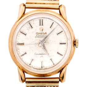Omega 18k Gold Constellation Mens Watch