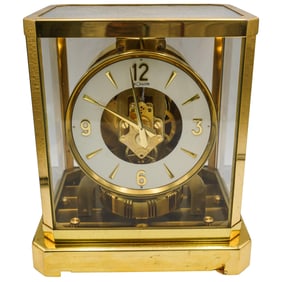 Vintage Jaeger LeCoultre Brass Atmos Clock