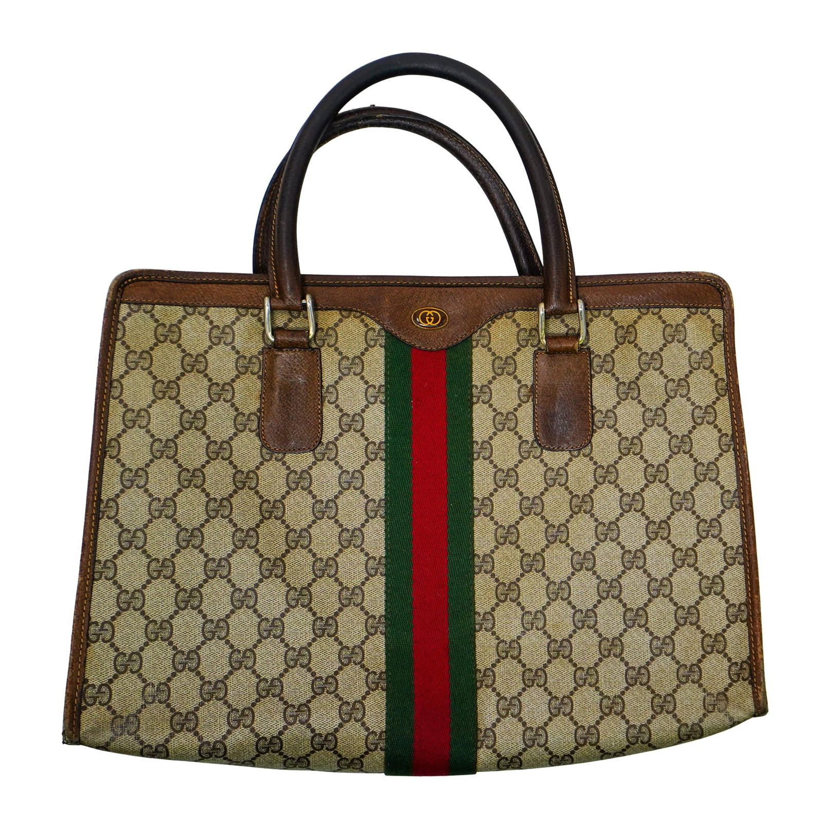 Vintage Gucci Web Sherry Line Bag (1 of 8)
