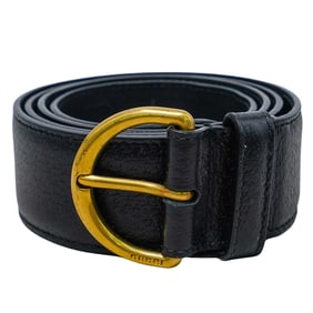 Gucci Black Leather Belt