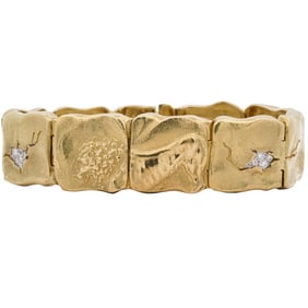 SeidenGang 18k Yellow Gold, Diamond & Platinum Bracelet