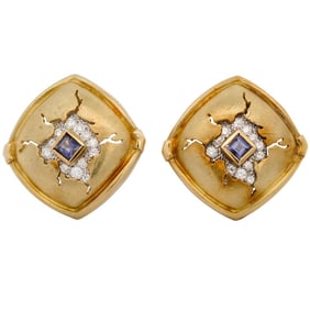 SeidenGang 18k Yellow Gold, Diamond, Amethyst, and Platnium