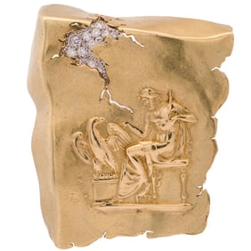 SeidenGang Yellow Gold & Diamond Brooch
