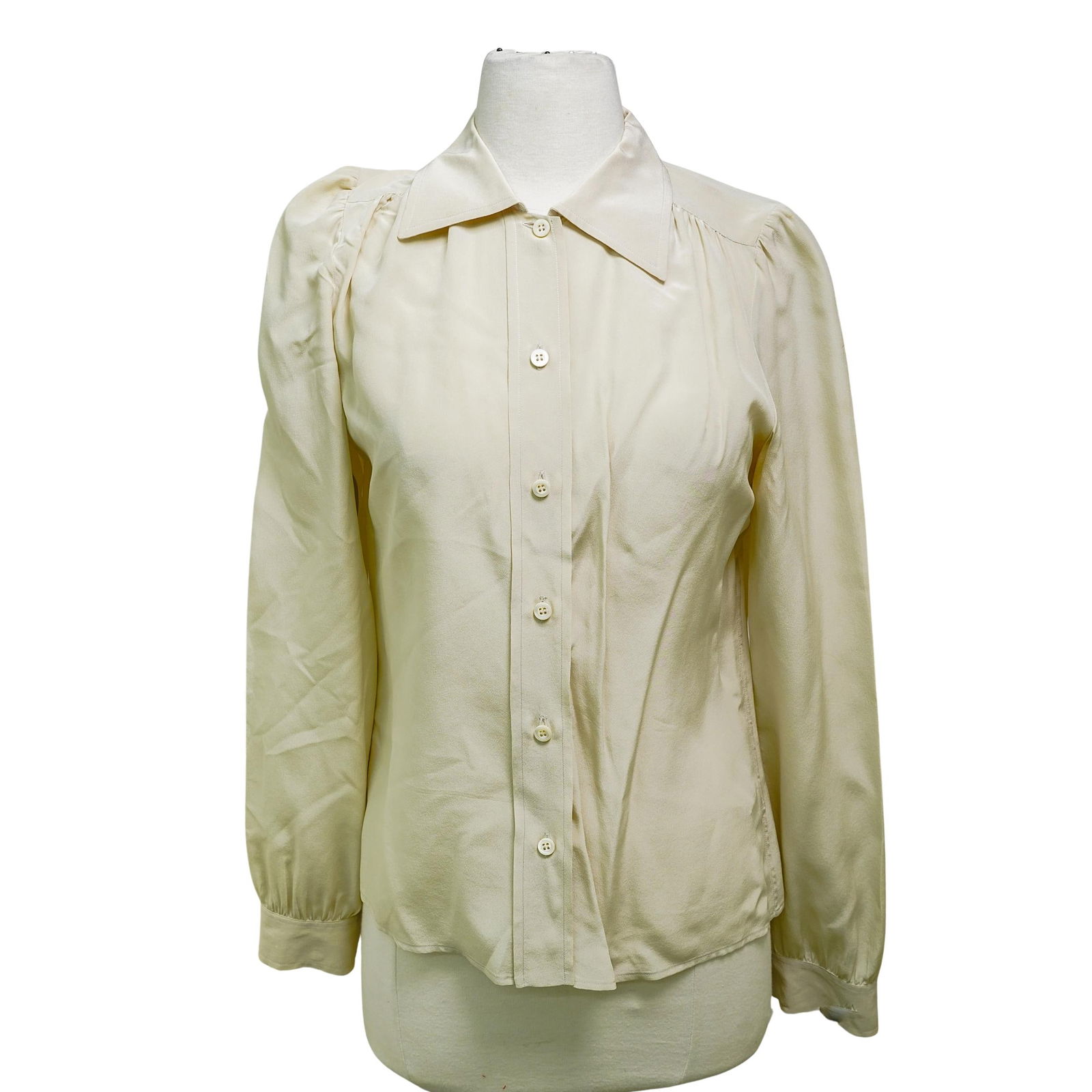 Prada Beige Blouse Shirt (1 of 6)