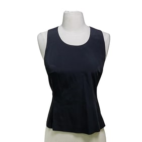 Prada Grey Scoop Neck Blouse