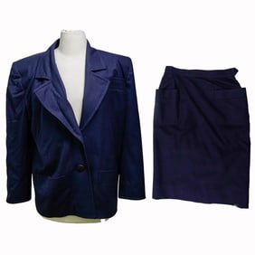 Saint Laurent Rive Gauche Blazer and Skirt Set