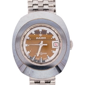 Rado Stainless Steel and Tigers Eye Watch