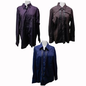 (3 pcs) Designer Men's Dress Shirts