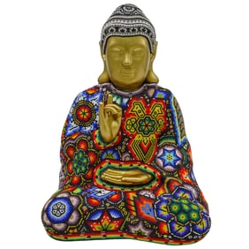 Rick Wolfryd (American, 1953) "Golden Buddha. Buddha Madre" 3D Sculpture