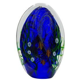 Joseph Morel for Zellique Studio (20th Cent, American) Glass Paperweight