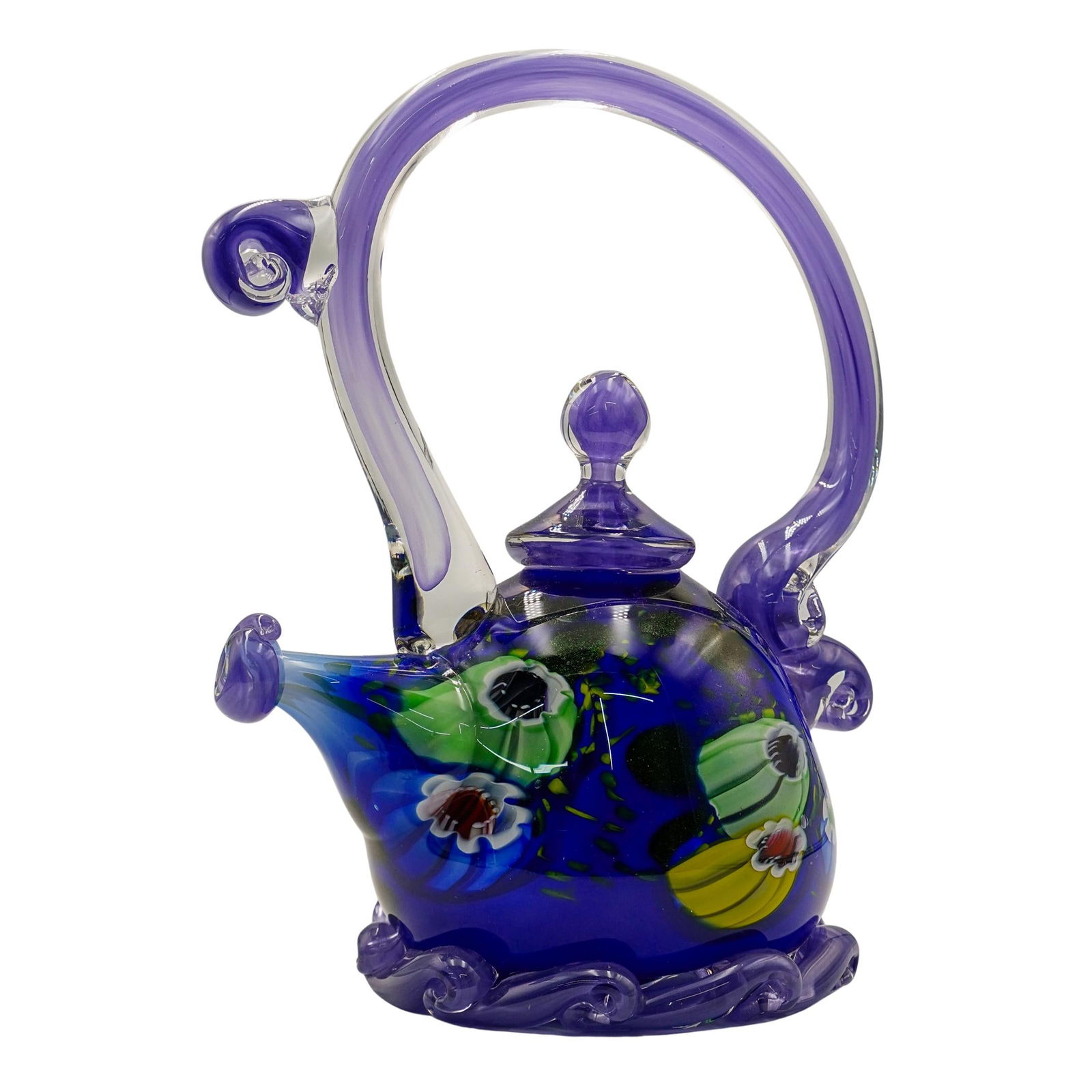 Paul Allen Counts (1955-2018, American) Glass Teapot (1 of 9)