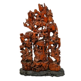 Large Antique Chinese Wood Carving