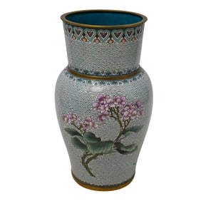 Antique Chinese Cloisonne Vase, signed