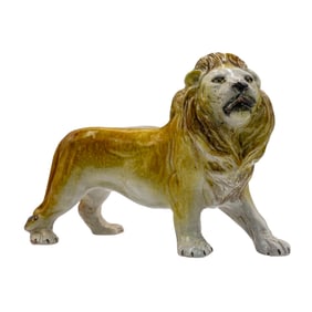 Vintage Italian Ceramic Lion