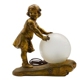 Jennings Brothers (1891-1900s, American) Bronze Lamp