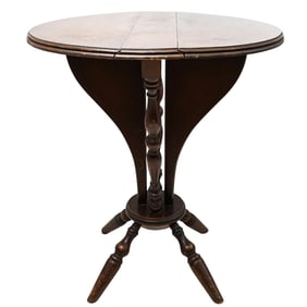Antique Drop Leaf Wooden Table