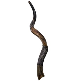 Signed Israeli Silver Horn Shofar